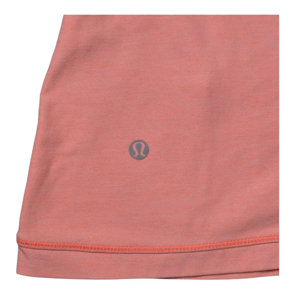 Lululemon Love Some Run Women's 10 Heathered Peach 1/4 Zip Pullover Top